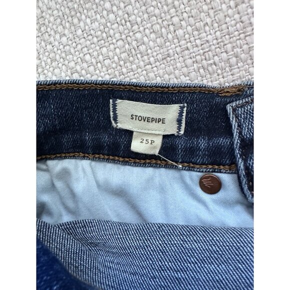 Madewell Stovepipe Women's Denim Stretch Jeans Size 25P Skinny Leg Mid.Rise NWOT - Picture 6 of 8